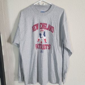 Reebok Gray New England Patriots Long Sleeve Tee